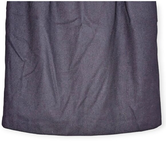 Vintage Sag Harbor Navy Blue Lined Wool Pencil Skirt Size 14 - Picture 3 of 12
